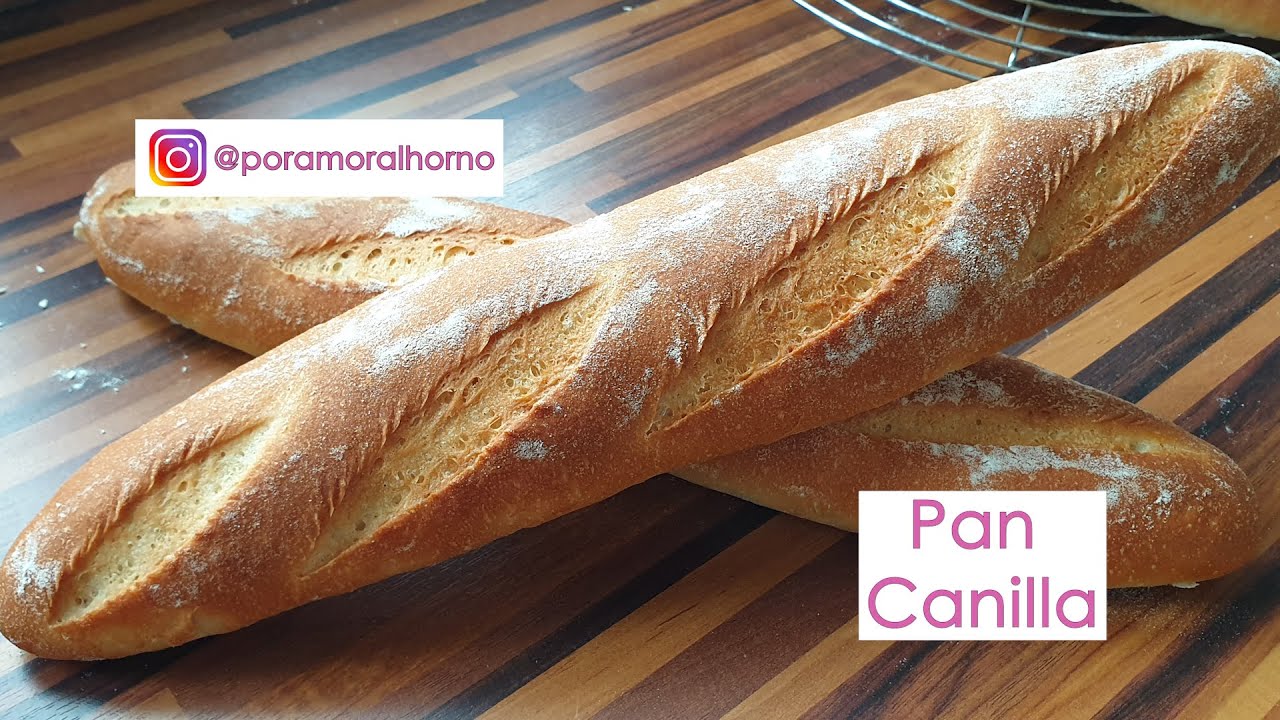 Pan canilla o baguette venezolana