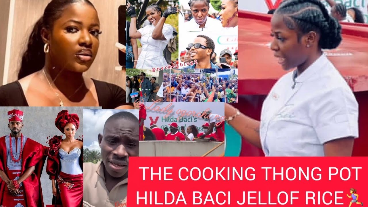 HILDA BACI BIGGEST POT OF JELLOF RICE NETIZENS REACT OVER LUXURIOUS CROWD#GEH GEH & BIG3 VS Mr Eazi😱