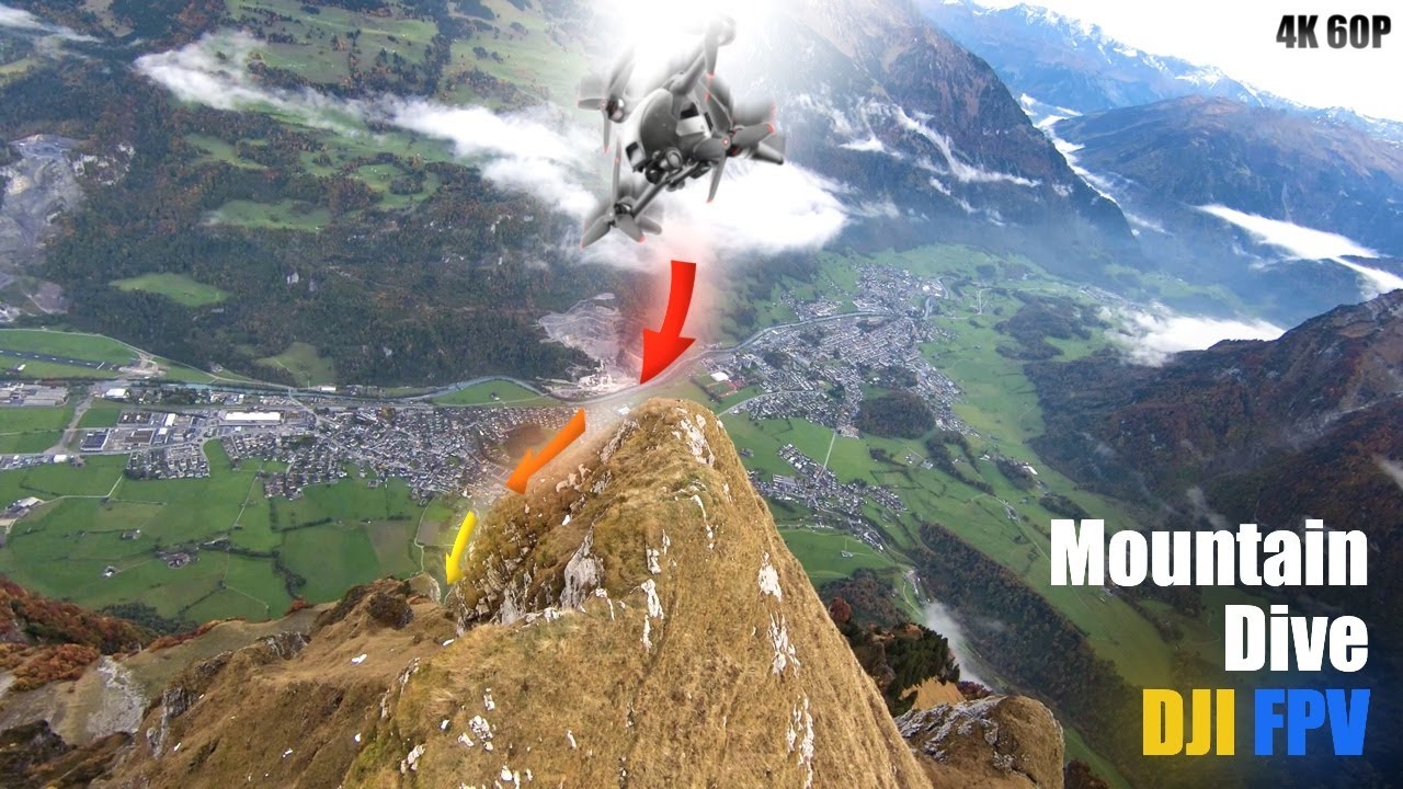 HIGH Mountain DIVE with DJI FPV, Cinematic (4K60P)