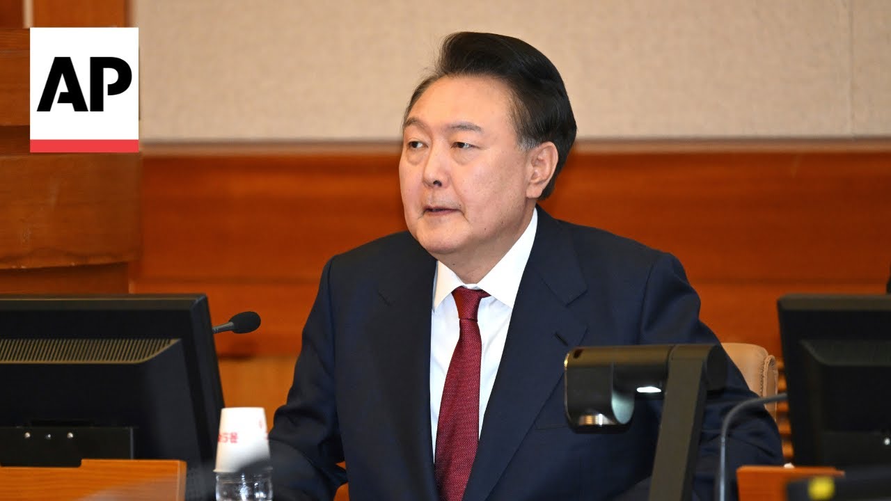 South Korea's president attends impeachment trial