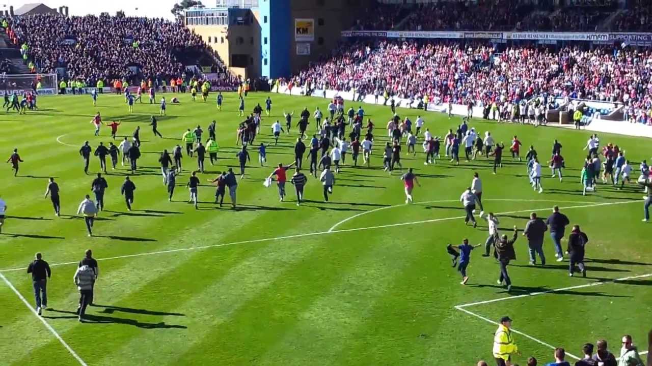 Pitch Invasion at Gillingham Football Club | Priestfield Stadium