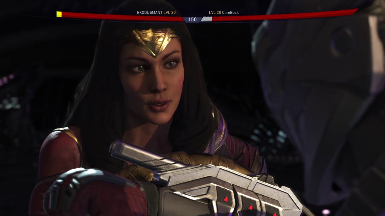 INJUSTICE 2: WONDER WOMAN ( GAL GADOTS'S MOVIE COSTUME ) VS DEADSHOT ONLINE BATTLE WIN