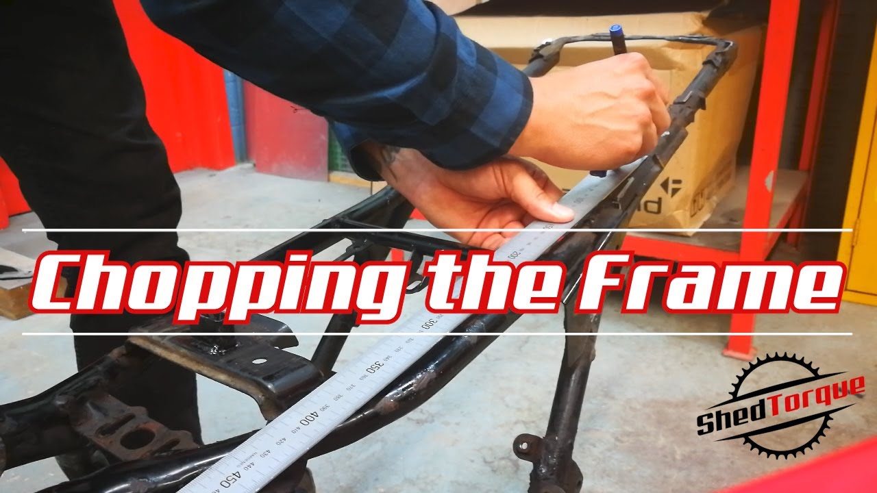 Chopping the Frame - XJ600 Custom Scrambler Project