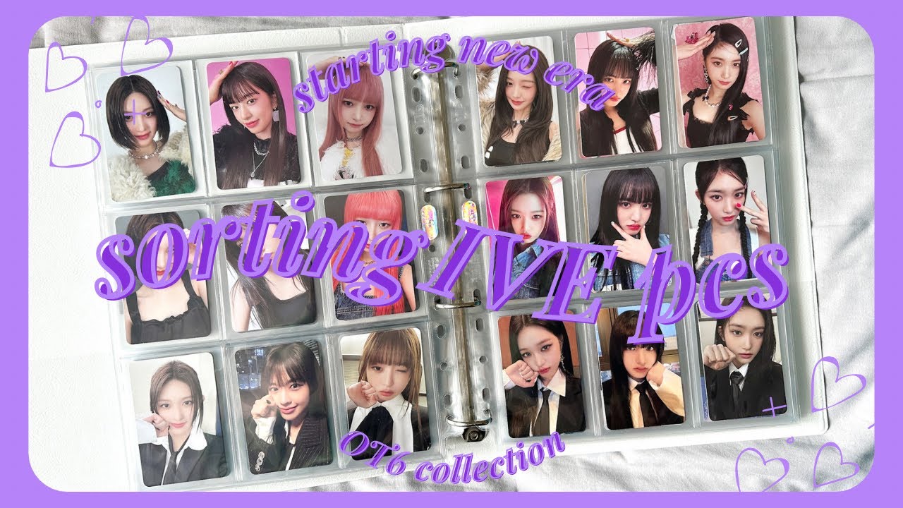 ✰ 1 YEAR OF COLLECTING OT6 IVE ✰ chatty sorting I Am era photocards !