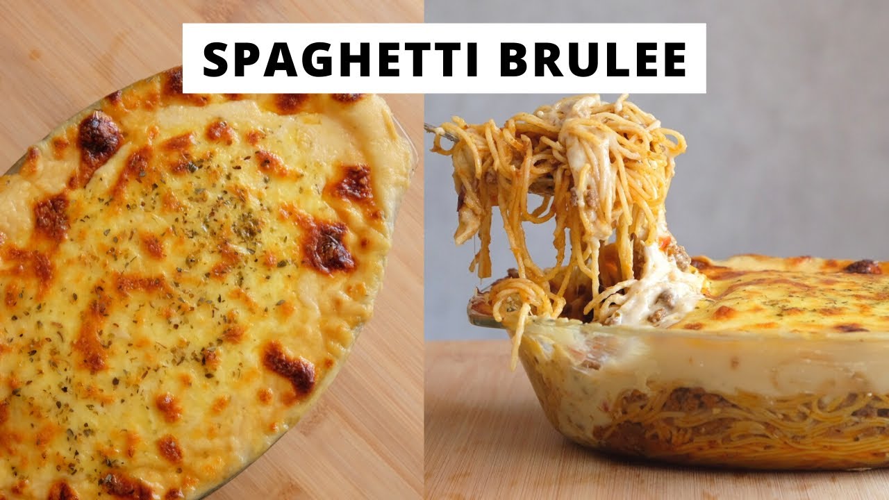 BAKED PASTA ALIAS SPAGHETTI BRULEE!