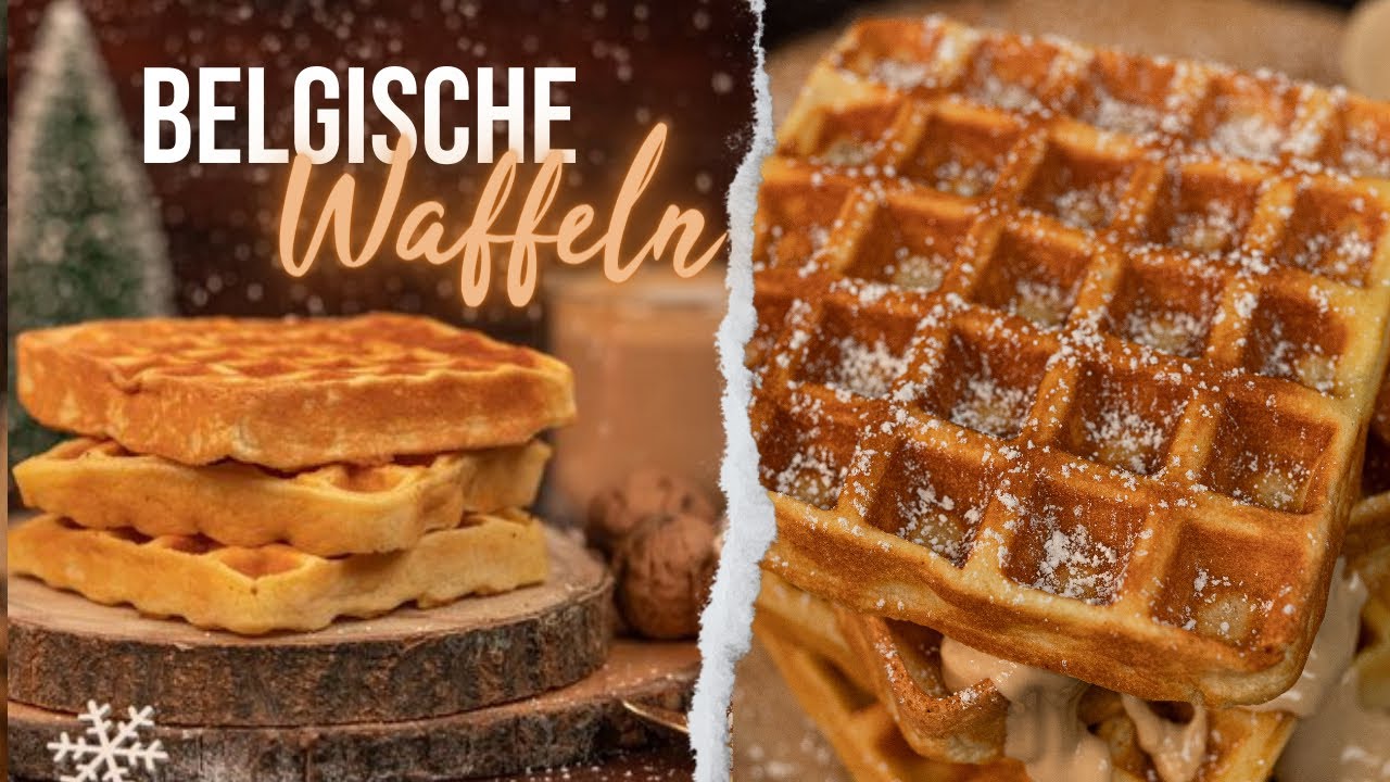 Die besten belgischen Waffeln aus ganz einfachen Zutaten - schnell & super lecker 😍