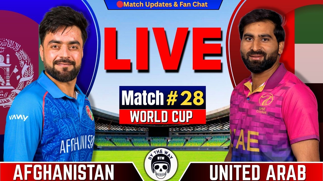 🔴Afghanistan vs UAE, 28th World Cup Match | Live Cricket match Today | AFG vs UAE Live