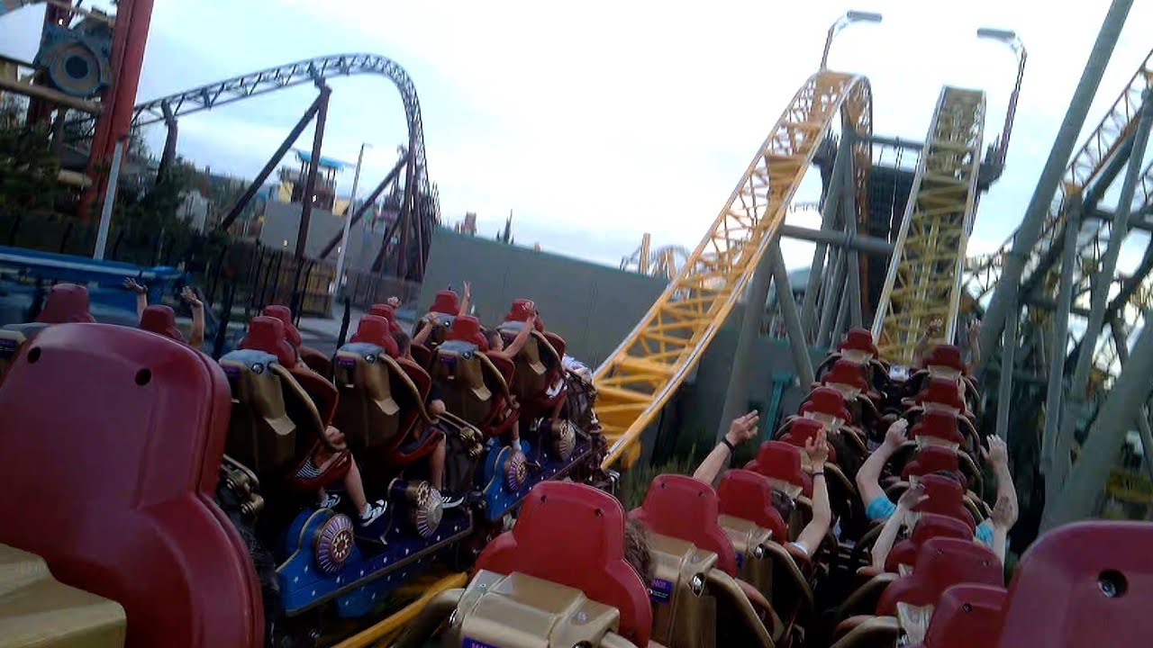 Stardust Racers Green Side Back Row POV, Epic Universe Orlando FL