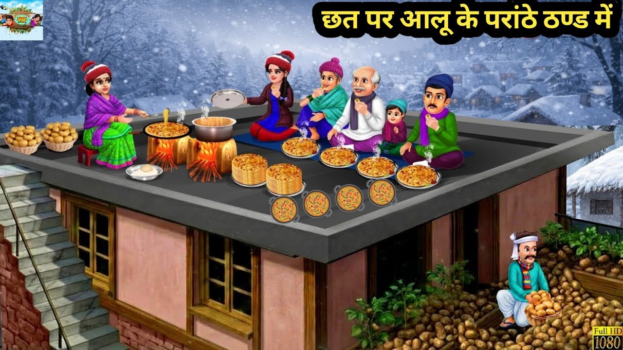 छत पर आलू के परांठे ठण्ड में | Chhat Par Aloo Ke Paranthe Thand Me | Hindi Kahani | Moral Stories