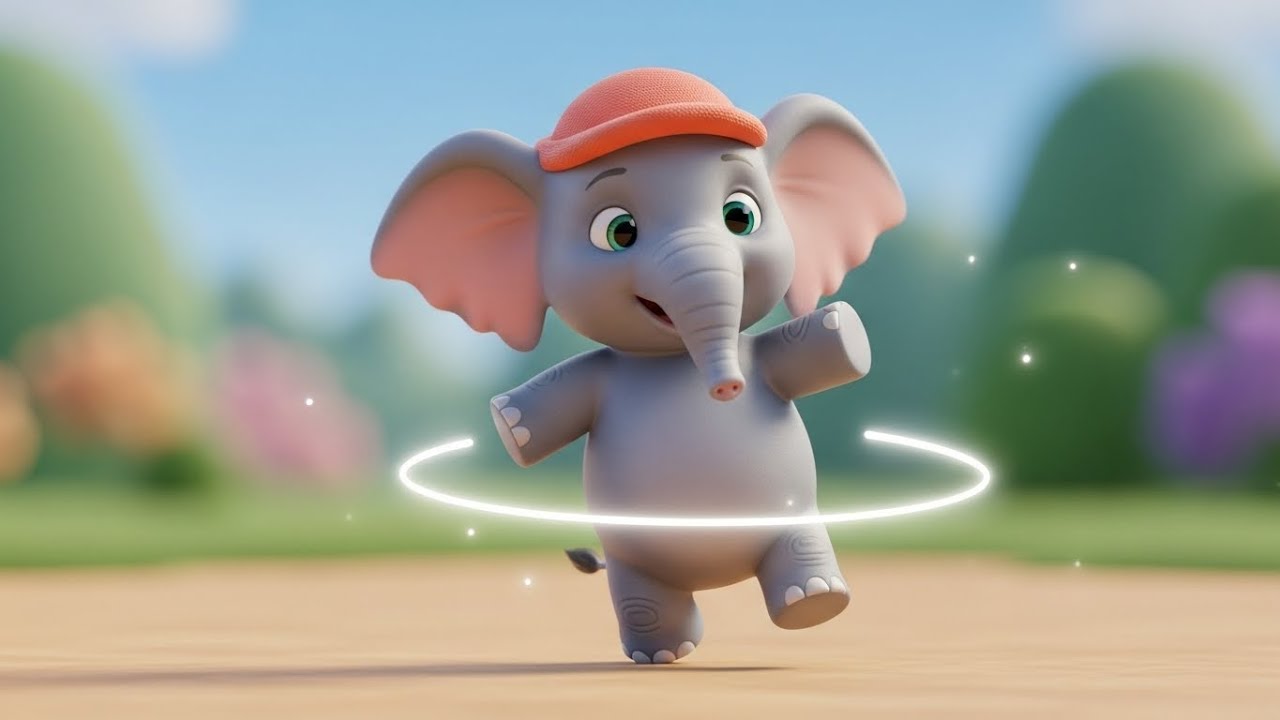 Слоненок учится прыгать 🐘🤸‍♂️😄 | мультфильм для детей и развивающие игры