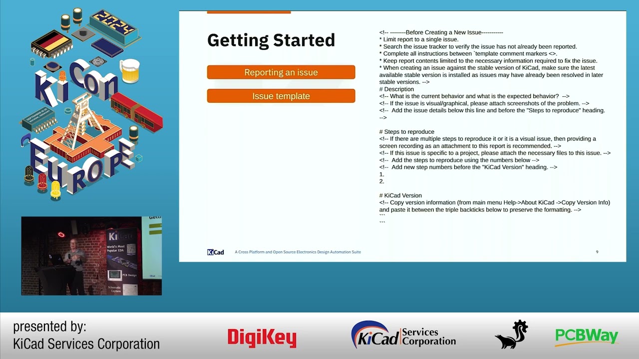 Как подать отчёт об ошибке KiCad — Уэйн Стэмбо — KiCon Europe 2024