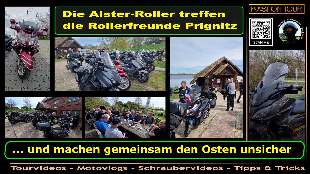Alster Roller treffen auf die Rollerfreunde Prignitz - was ne geile Tour ✌️