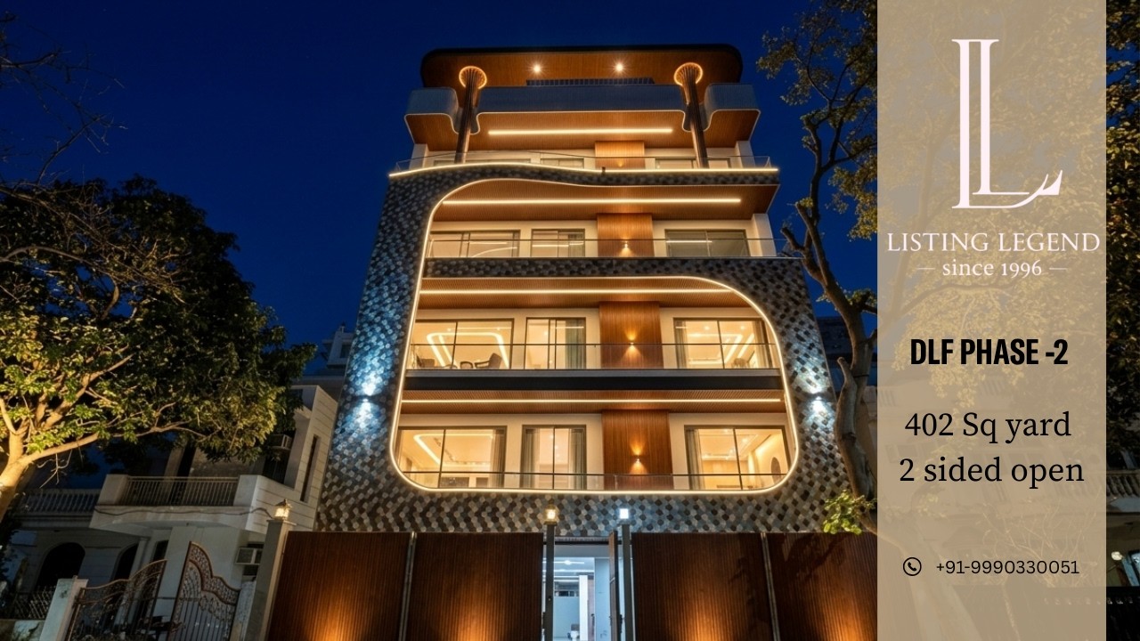  DLF Phase 2’s Most Demanded 4BHK 🔥 402 Sq Yard | Two Side Open Luxury