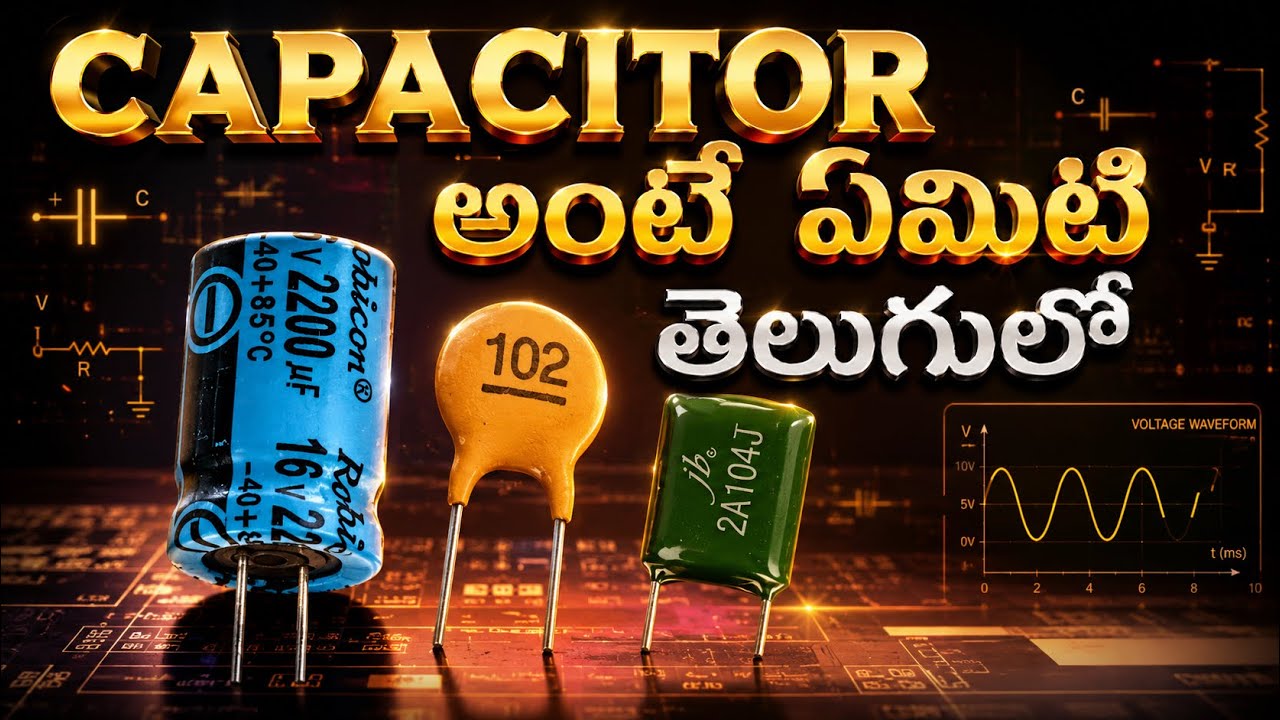 what is capacitor in Telugu#