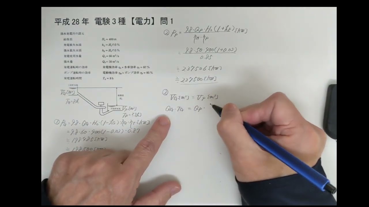 平成28年電験3種【電力】問1