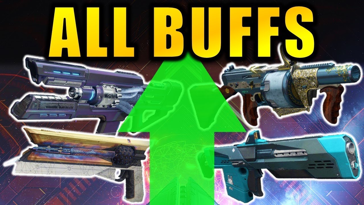 Destiny 2: ALL EXOTIC WEAPON BUFFS! | Warmind Expansion