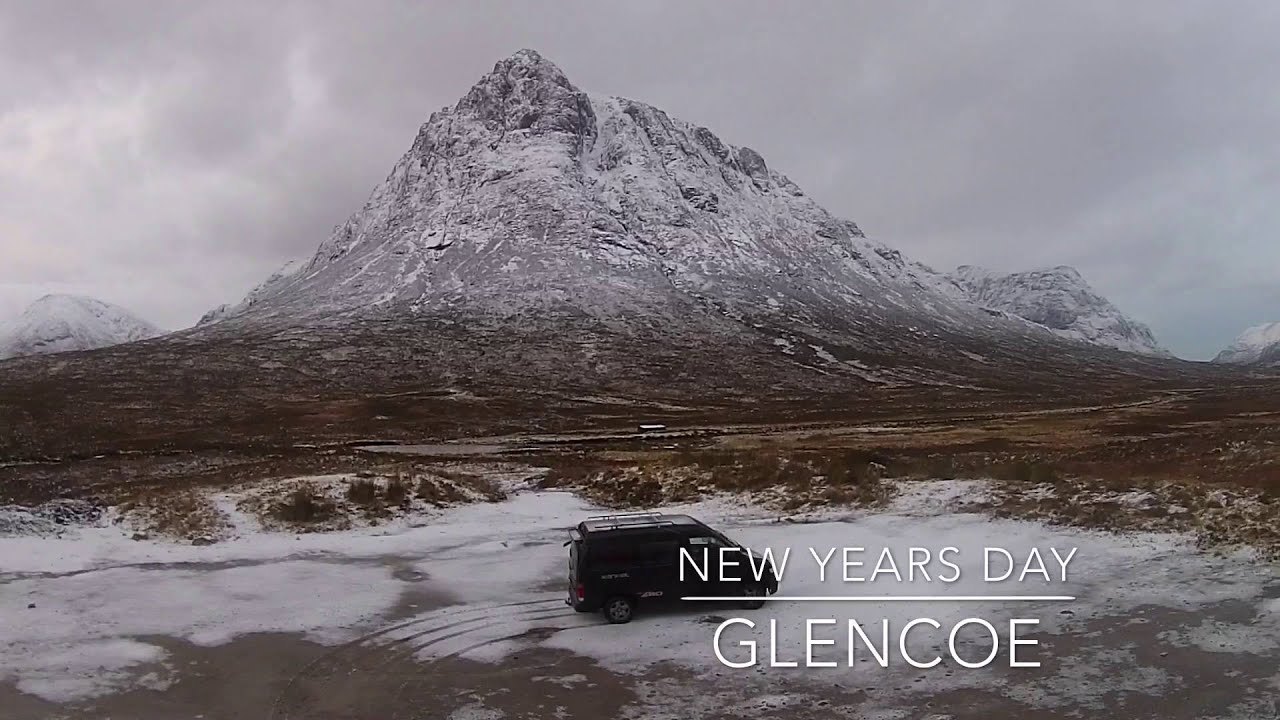 Wild Camping Mazda Bongo Scottish Highlands New Years Eve