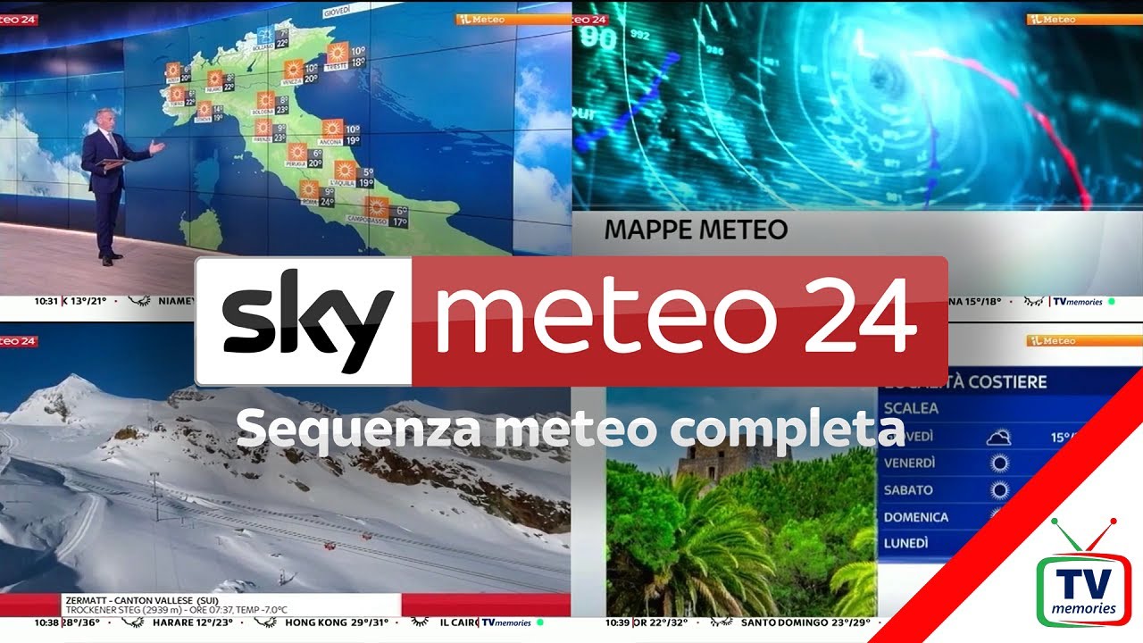 Sky Meteo 24 - Sequenza meteo completa [gennaio-giugno 2021, ore 10:30]