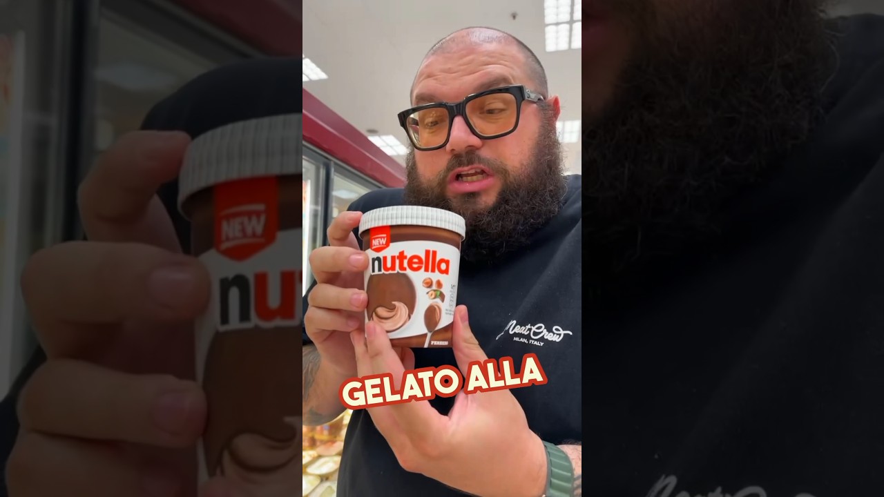 ASSAGGIO IL NUOVO GELATO ALLA NUTELLA 🍫 | MochoHf