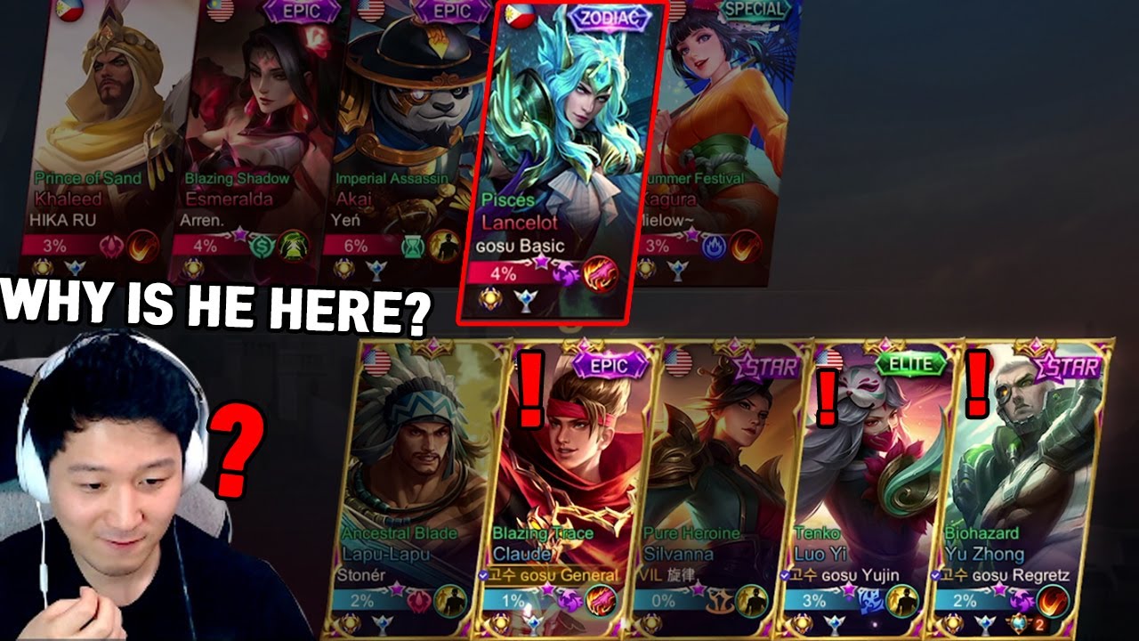Against My squad Ace in 5men rank... why were you there? intense Claude match | Mobile Legends