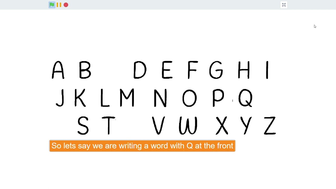 Fixing the alphabet!