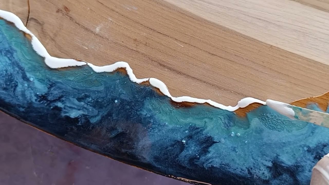 Creating Resin Waves | Ocean-Inspired Art Process
