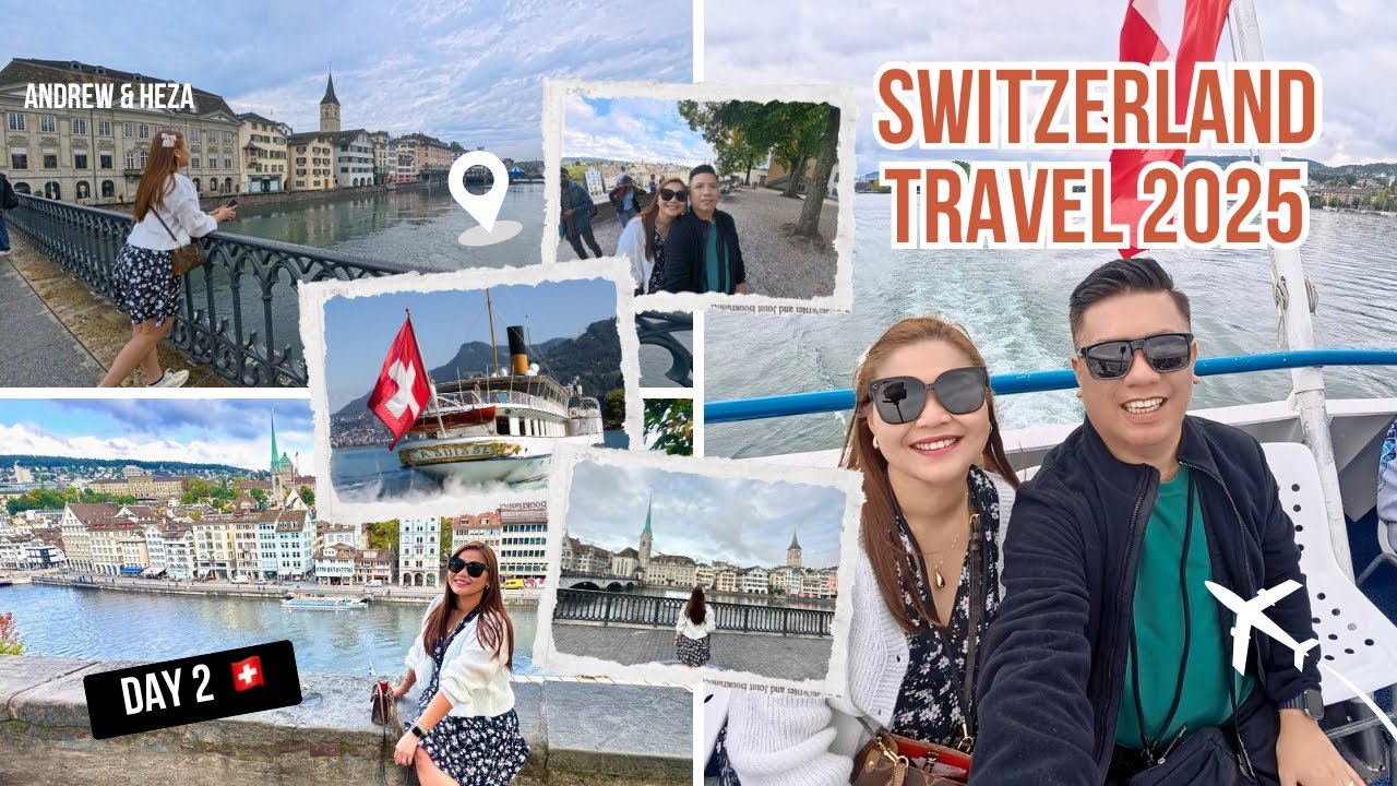 Switzerland Travel 2025🇨🇭: Day 2 - Exploring the Heart of Zurich! 🌇🌅🚆🌿