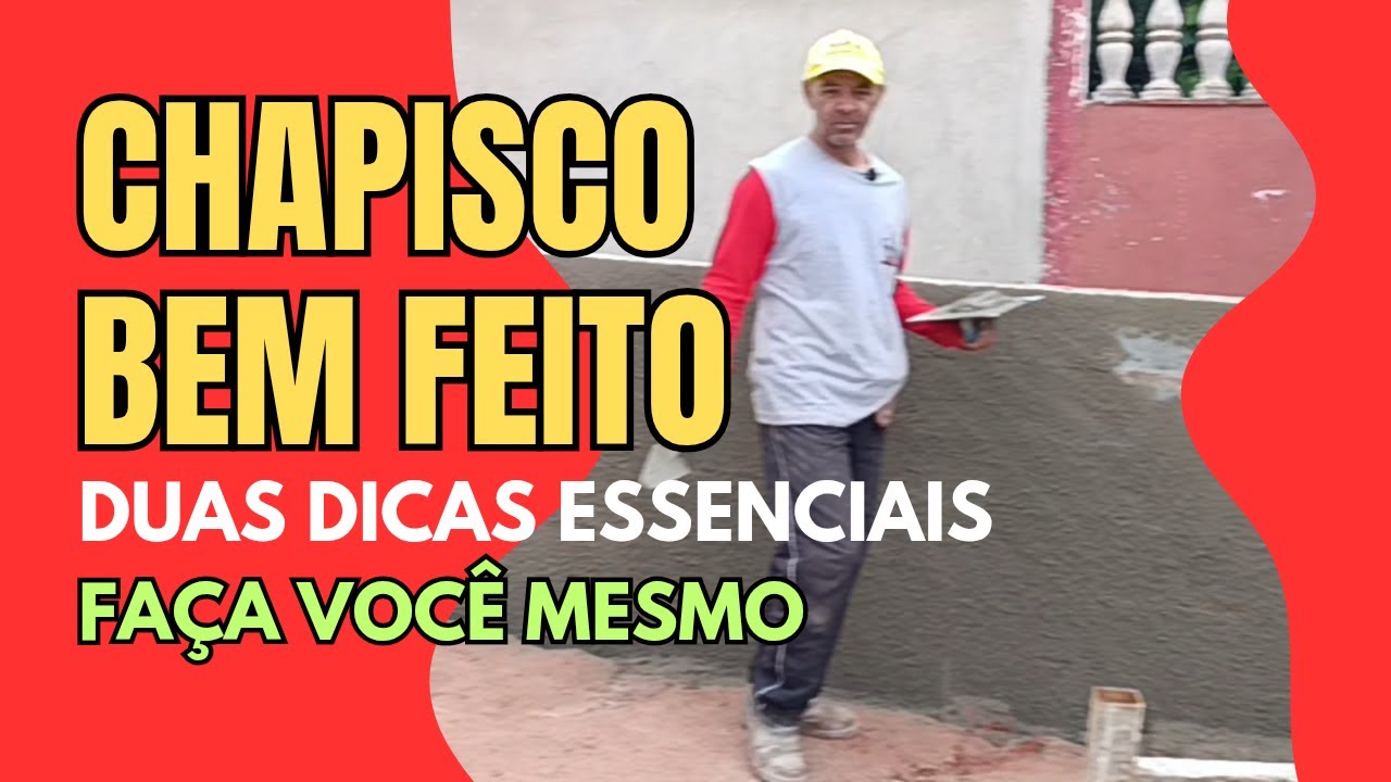 🧑‍🎓CHAPISCO DUAS DICAS ESSENCIAIS PRO CHAPISCO BEM FEITO [FAÇA VOCÊ MESMO]