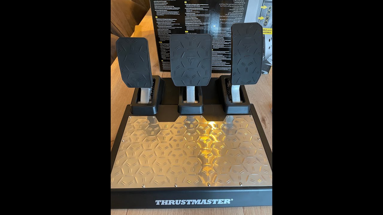 Unboxing of the Thrustmaster T-CLM Load-cell pedals