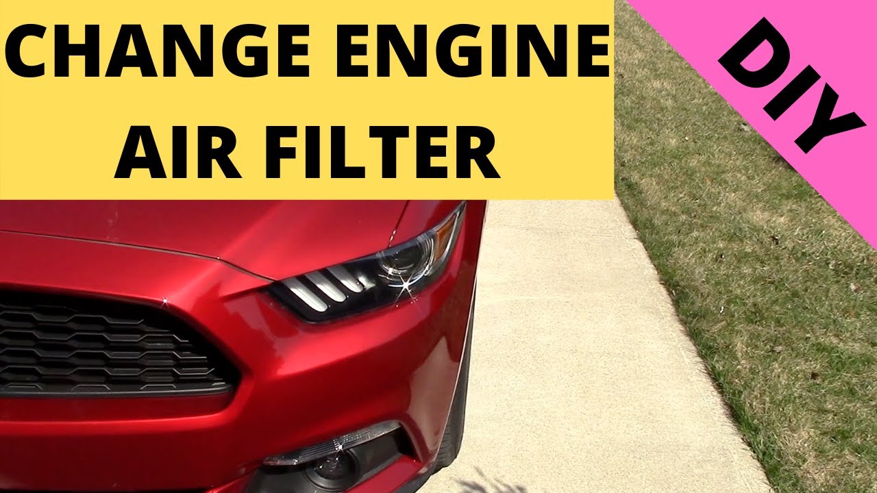 How To Change Engine Air Filter. 2.3L Ford Mustang ECO BOOST. DIY