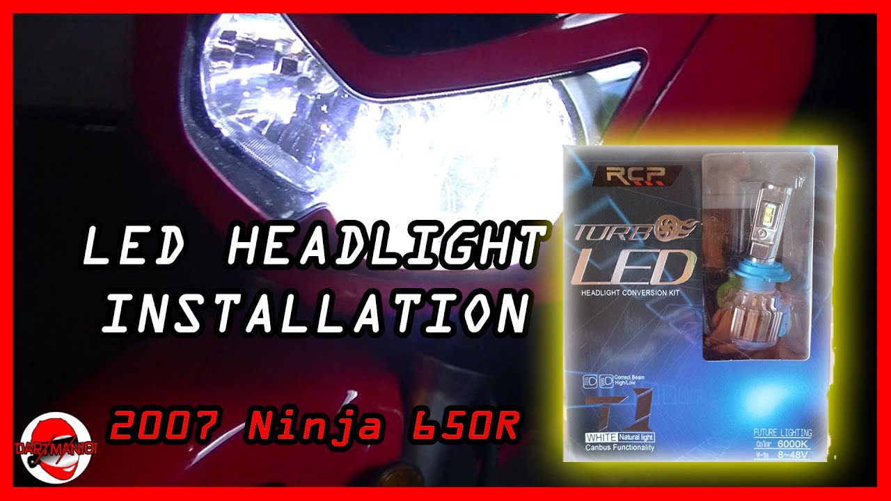 How To: LED Headlight Installation  - 2007 Kawasaki Ninja 650