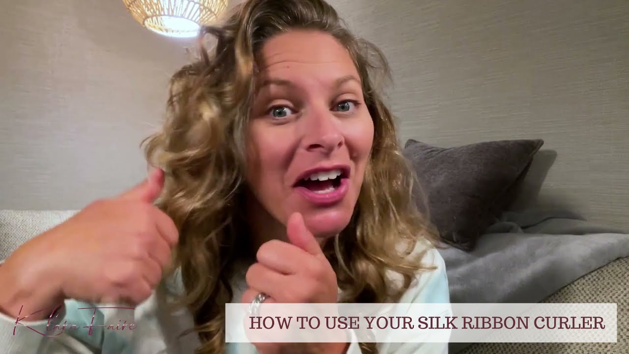 How to Create gorgeous Heatless Hair Curls overnight | Using the Silk ribbon Curler from Klara Faire