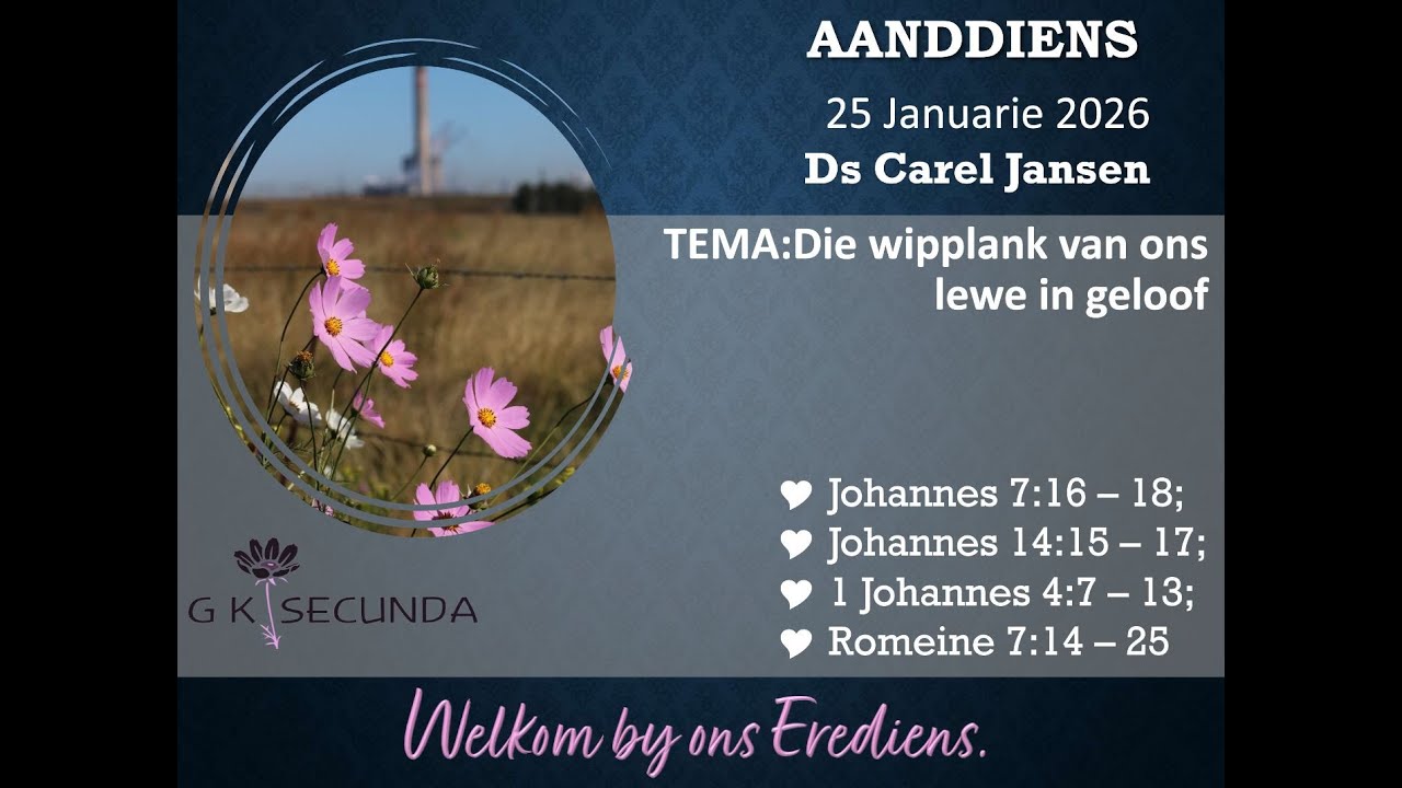 Die wipplank van ons lewe in geloof