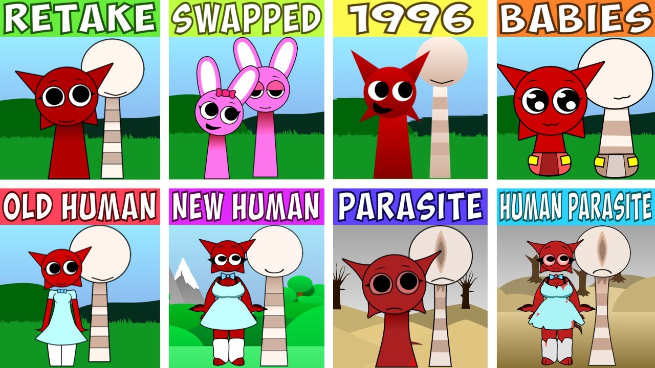 EVERY Incredibox Characters From RETAKE | All New Versions Comparison