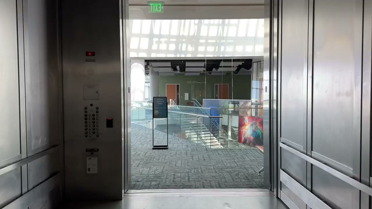 ABSOLUTELY HUGE ThyssenKrupp Traction Elevator at Museum Of Natural Sciences in Downtown Raleigh, NC