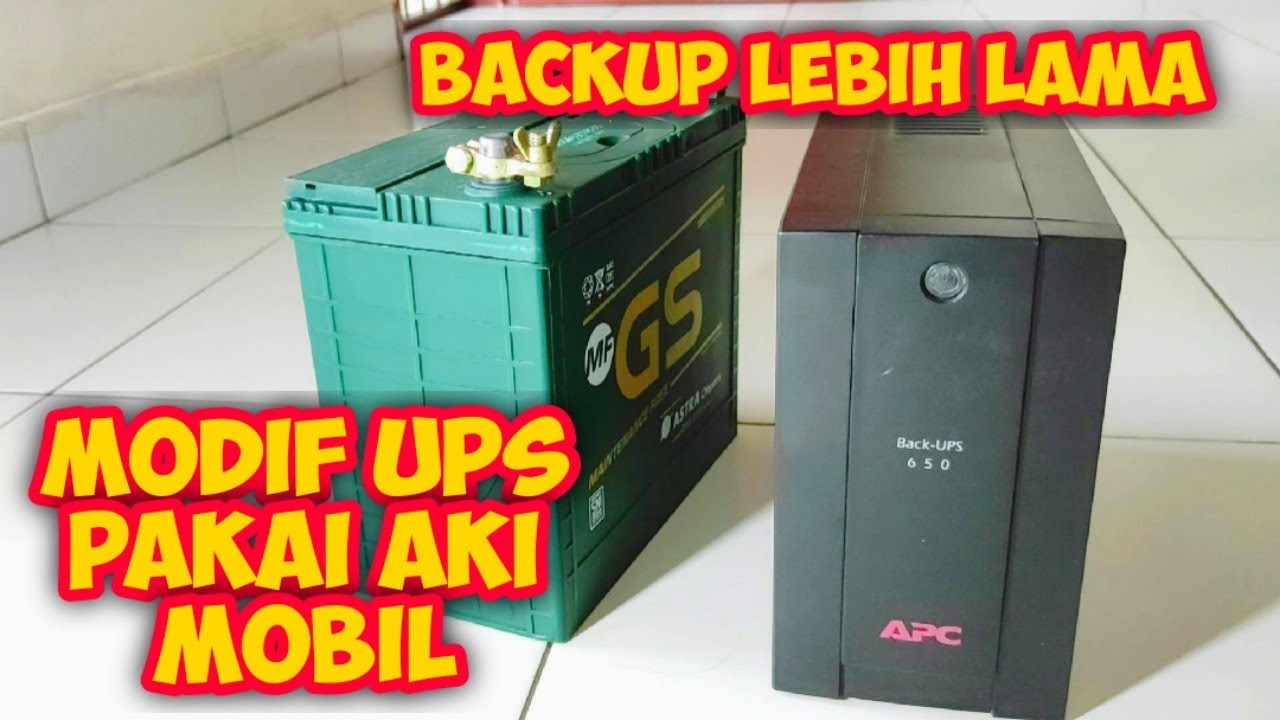 Modif UPS pakai aki mobil pasti tahan lama