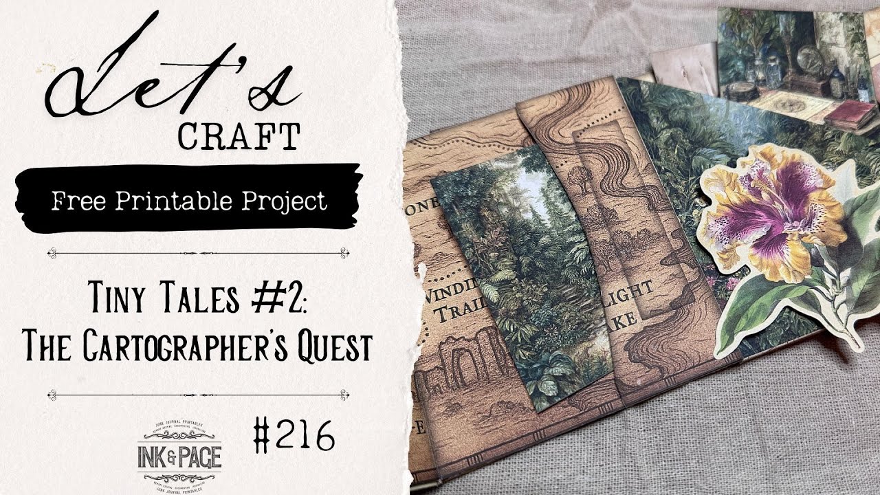 Tiny Tales 2:  The Cartographer's Quest | Mini Book Adventure and a Mysterious Map | Free Printables