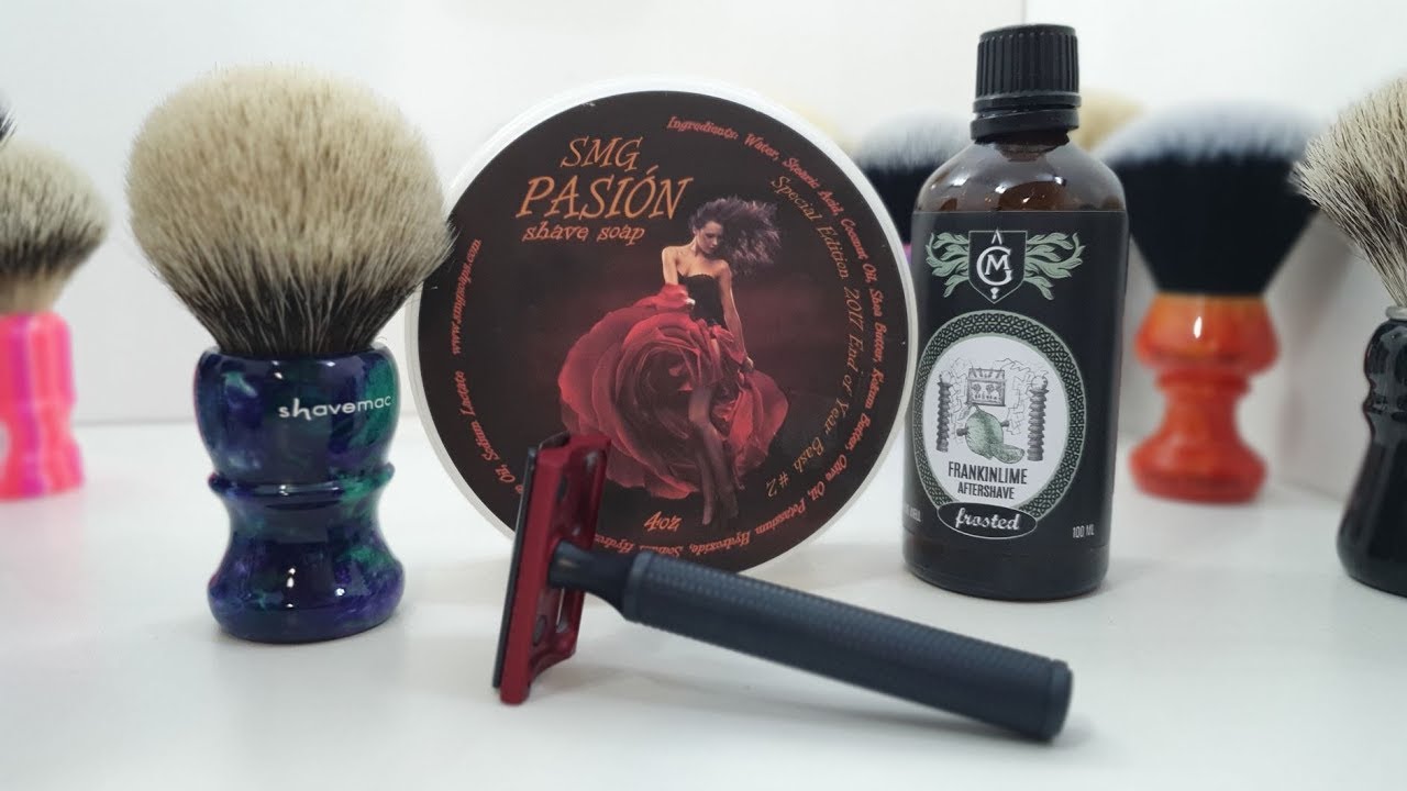 SMG Pasion, Shavemac Unique Silvertip and Karve B Plate Raazor!
