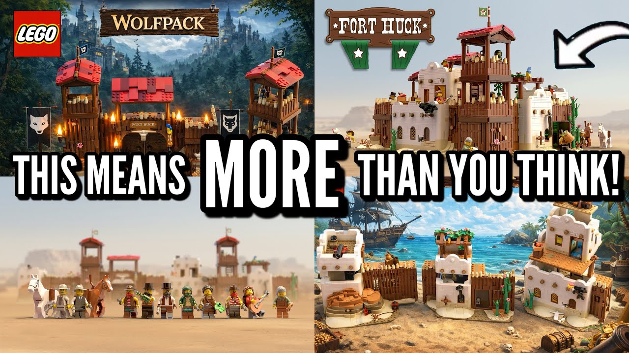 CASTLE, PIRATES & WESTERN 3 in 1 | LEGO ‘Fort Huck’