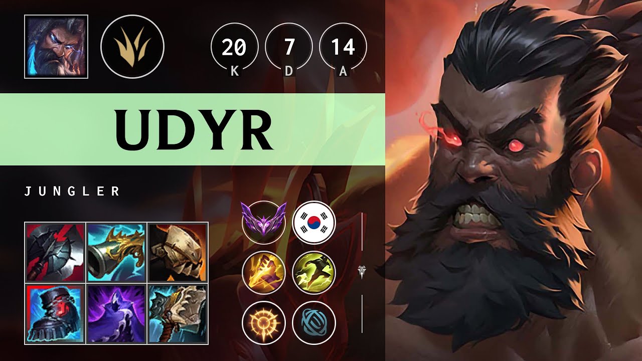 Udyr Jungle vs Xin Zhao - KR Master Patch 25.18