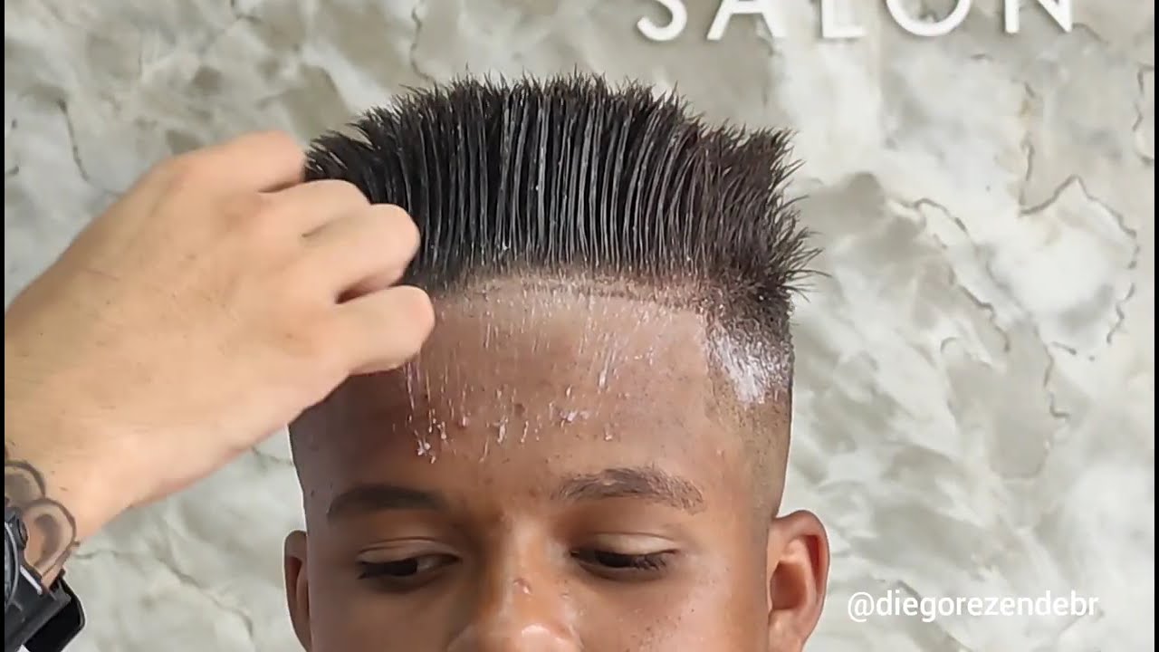 alisamento fio a fio permanente #alisamento #cabelomasculino #lisahair #fioafio