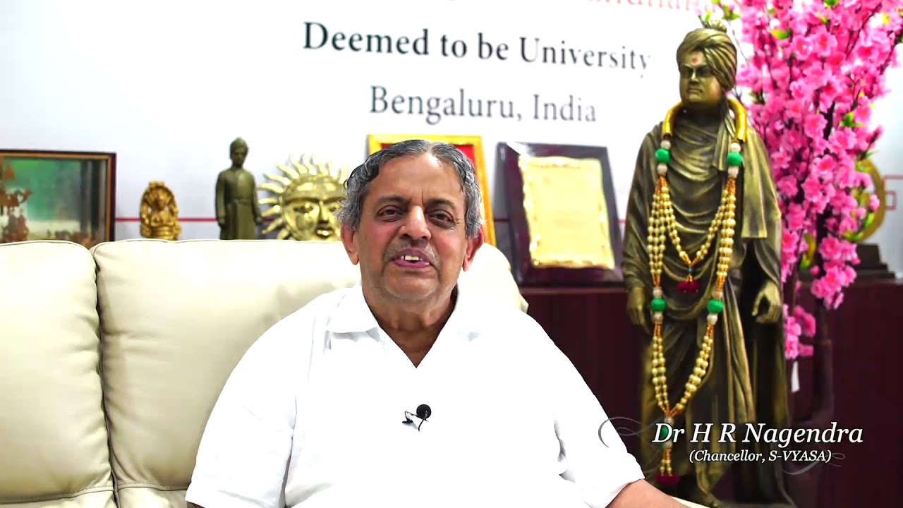 Dr HR Nagendraji`message on online Gurukula a programme by IYA