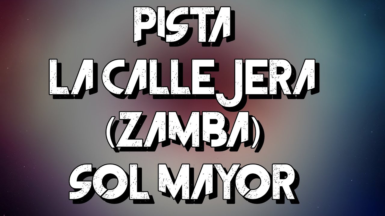 La callejera - Hermanos Rios (zamba) PISTA INSTRUMENTAL #13