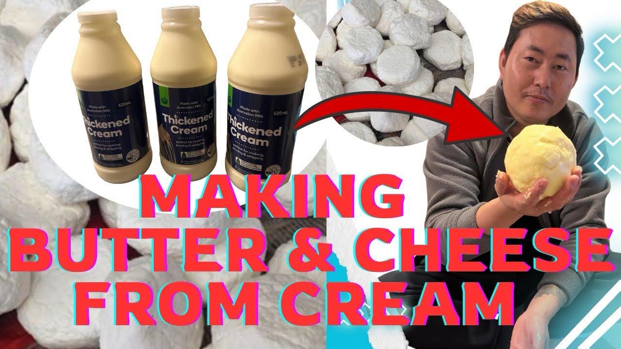 🇧🇹 Making Butter & Cheese from Cream | The Bhutanese Way