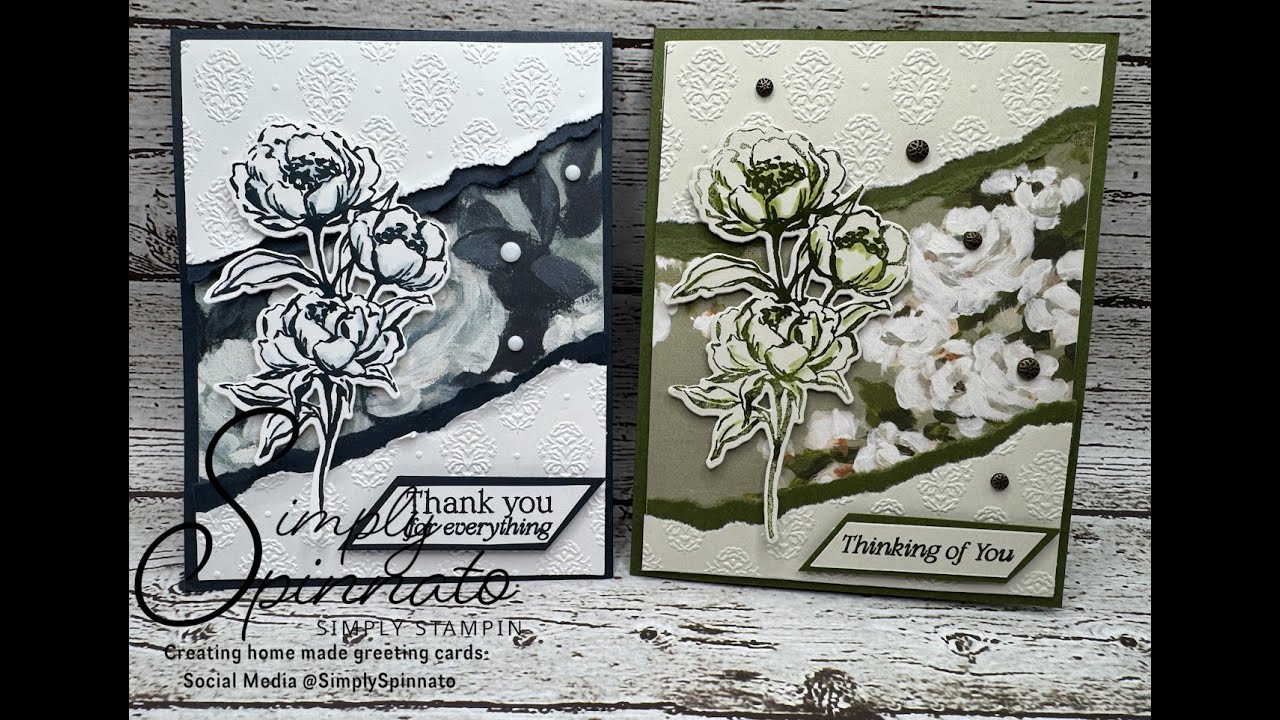 Beautiful Gallery Facture Style card- New Product Stampin' Up!