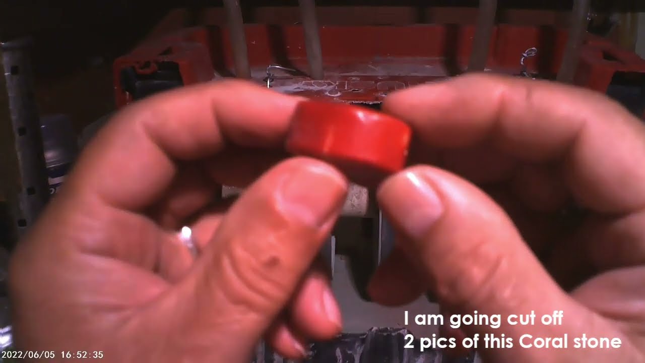 Cutting, Shaping and Polishing Coral Cabochon