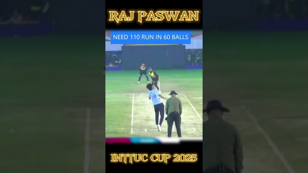 Raj Paswan Batting in INTTUC CUP 2025 in Naihati #ispl #rajpaswanbatting #cricket #cricketlover