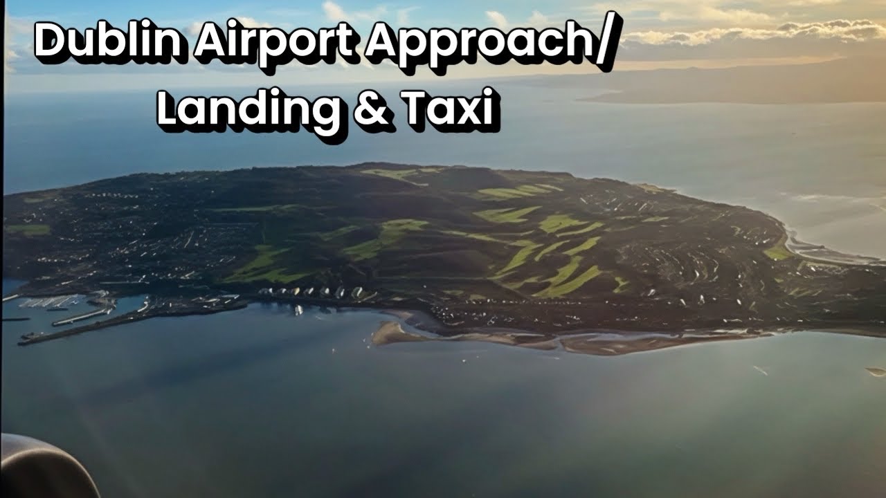 Dublin Airport approach, Landing and Taxi to stand #airplane #aviation #aeroplane #airport 