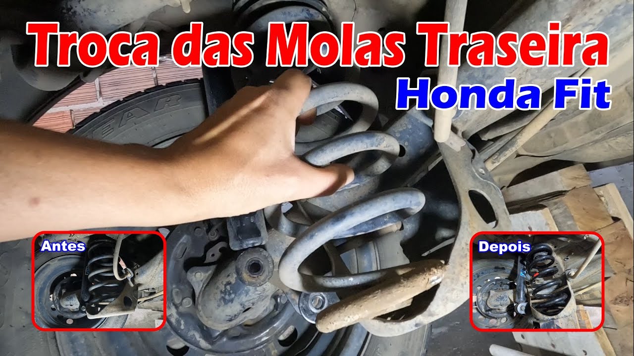 Troca das Molas Traseira - Honda Fit