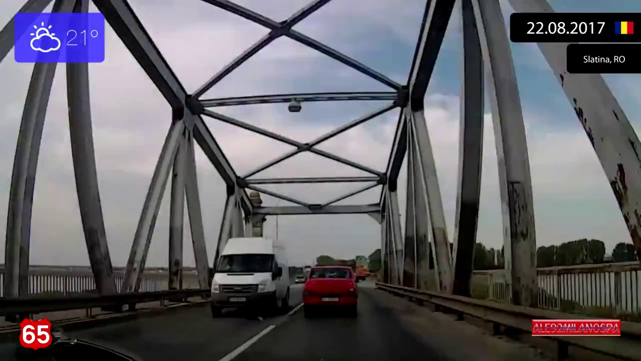 Driving from Slatina to Craiova (Romania) 22.08.2017 Timelapse x4